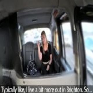 FakeTaxi Petite blonde in sexy pull up stockings