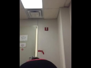 Milf sneaks twerking strip tease at work and gets caught!