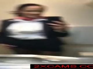 real hot stewardess Mile high plane show
