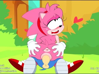 Classic Amy Rose Fucks Sonic – Sonic the Hedgehog Porn