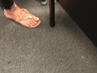 Teachers daughter candid white toes caught *like for more videos*