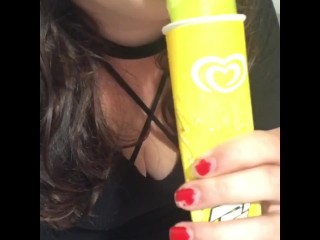 Fun with a popsicle
