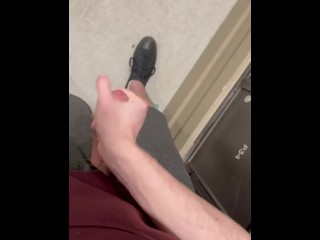 I Rub My Large Teen Cock at The Public Mailbox to Shoot Cum
