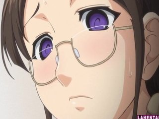 Big titted hentai milf gets her pussy pumped