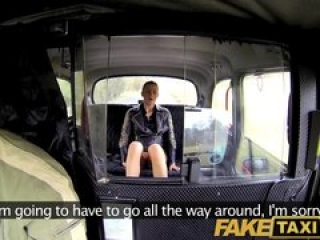 FakeTaxi Brunette club hostess mistaken for a hoooker