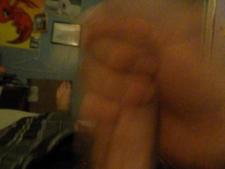 HOT YOUNG MALE MASTURBATES BEDROOM QUICKIE