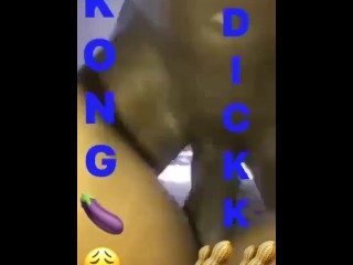 Kong Huge mushroom tip splits Snapchat girl!