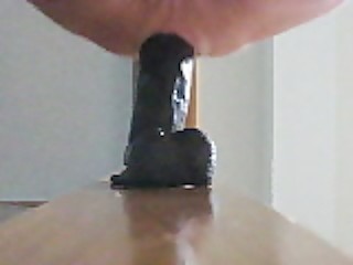 Fucking dildo on door jam