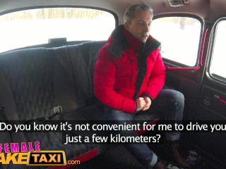 Female Fake Taxi Sexy driver sucks and fucks fare to get even