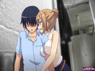 Hentai babe rides guys hard cock
