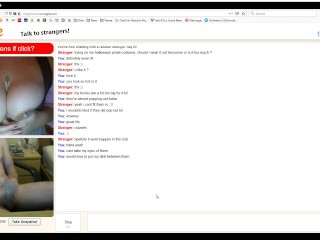 Omegle Girl With Huge Tits Shows Me Her Halloween Costume