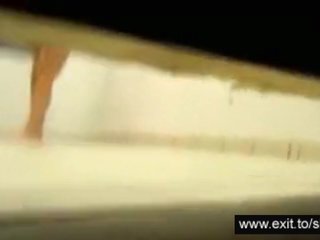 Sensual amateur cutie spied in public shower