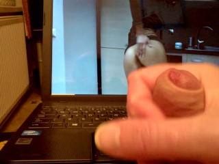 Having a wank watching HotKinkyJo