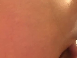 Running my pussy with oil x