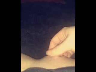 Jerking off my horny clit