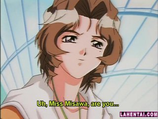 Horny hentai babe gets toyed with vibrator