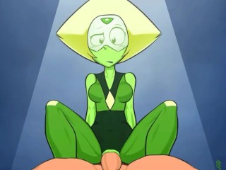 Peridot Rides Her First Cock