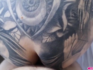 BIG TIT Tattooed Thick ASS Teen’s Balcony Views Turns Into Hardcore Anal Play – Melody Radford