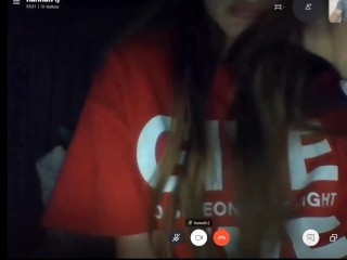 Omegle Slave Hannah Skypes me and screen shares