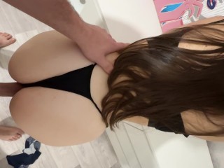 Late Night Lust: Girl Orgasms, Lots of Cum on Ass