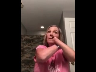 Amputee Handless Makeup Mature Woman