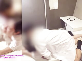 Cuckold Husband, I'm sorry Nurse's wife is trained to dirty talk by doctor in hospital