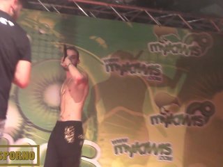 Hip hop and striptease on stage